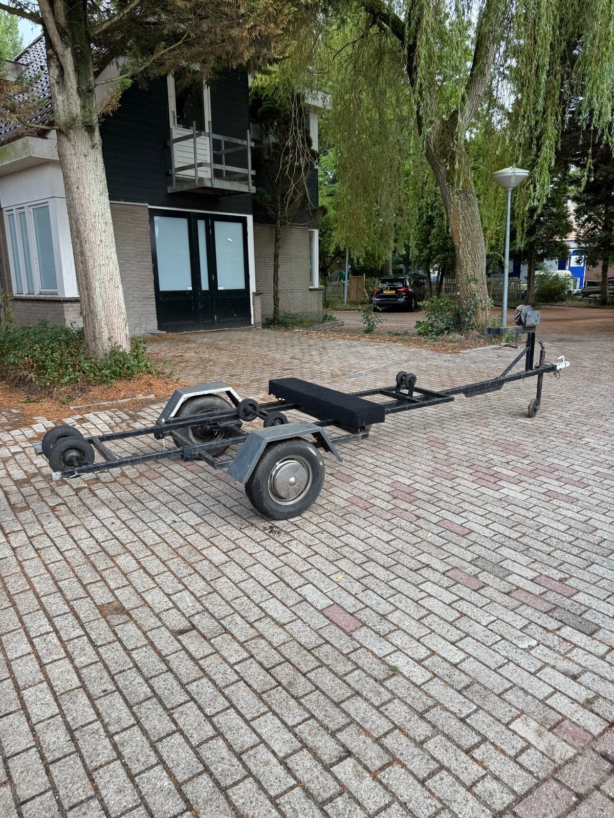 Boot trailer voor een platbodem, Watersport en Boten, Boottrailers, Ophalen, Gebruikt, Minder dan 6 meter