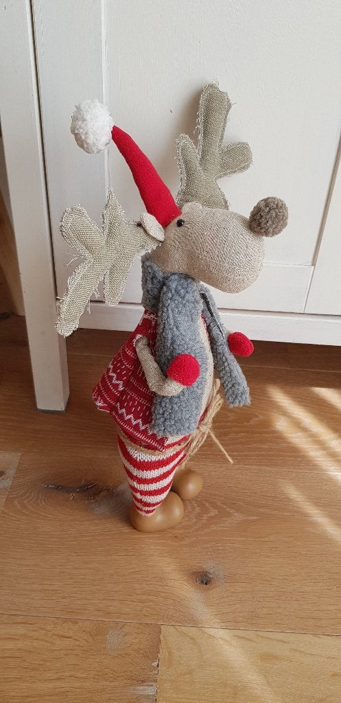 Kerst decoratie rendier   , Ophalen of Verzenden, Zo goed als nieuw