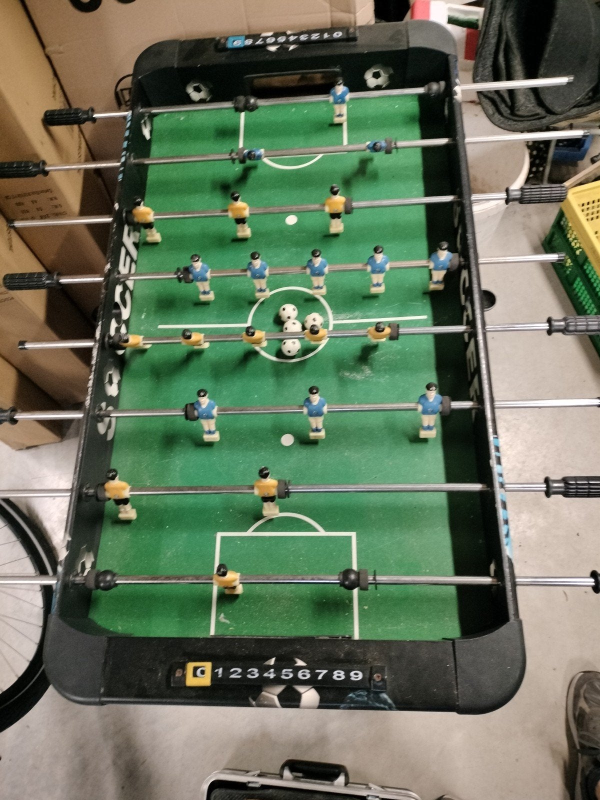 Tafelvoetbaltafel tafelvoetbalspel, Ophalen, Gebruikt