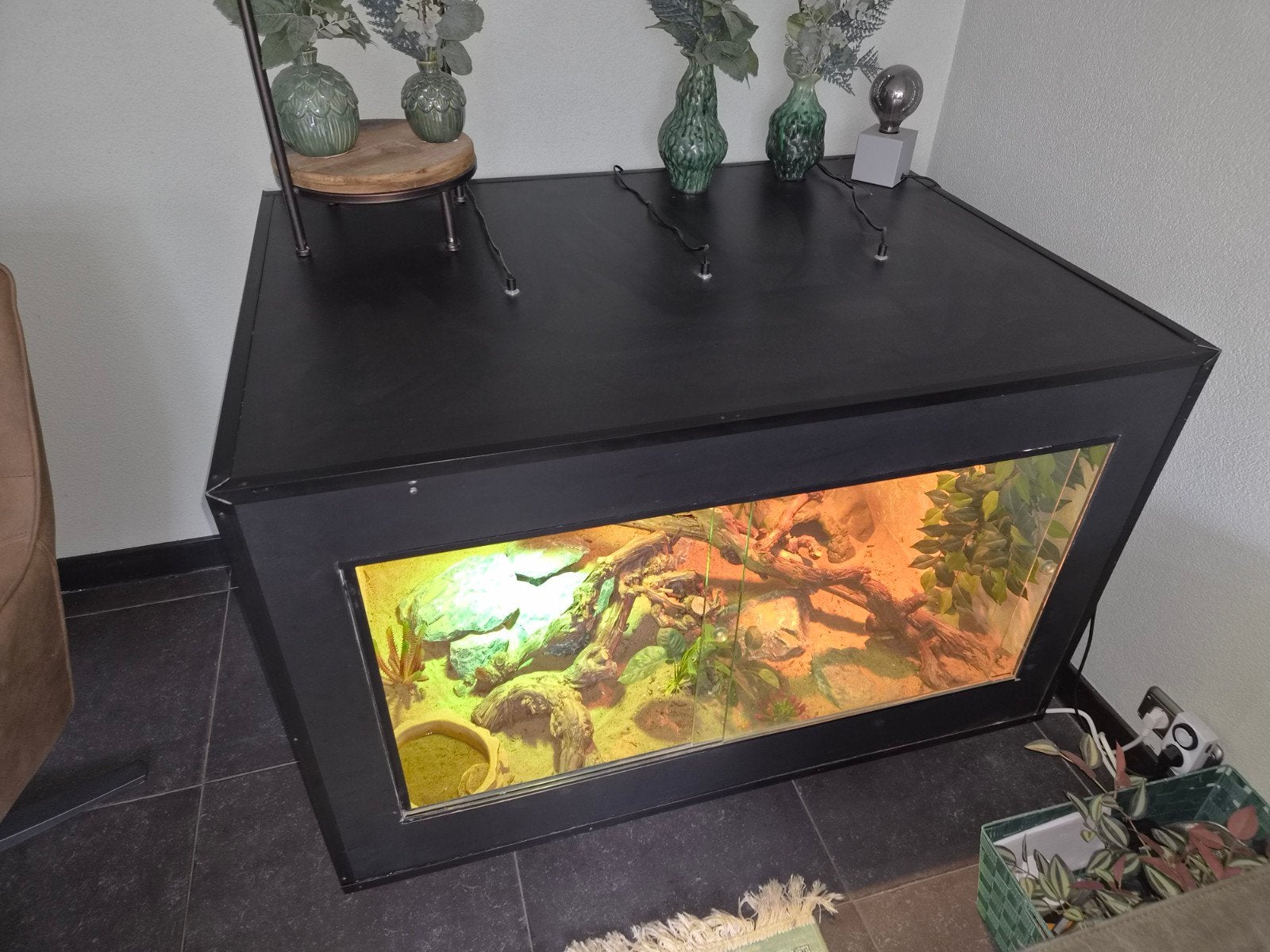 terrarium incl toebehoren, Ophalen, Zo goed als nieuw