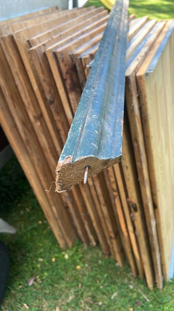 Geprofileerde meranti  latten . Verschillende lengtes, Doe-het-zelf en Verbouw, Hout en Planken, Ophalen, Gebruikt, Minder dan 25 mm
