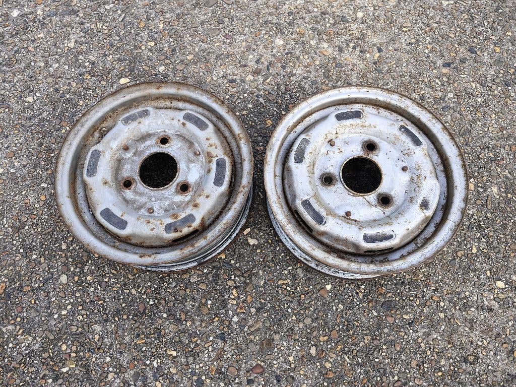2x Velg DAF 55/ Sedan /Coupe/ Marathon (1971), Auto-onderdelen, Verzenden