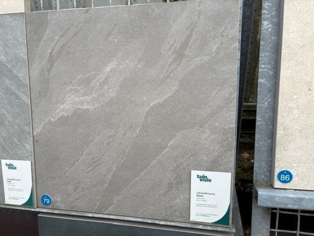 12 keramische tegels 60x60x3 cm, Tuin en Terras, Ophalen, Keramiek, Nieuw, Minder dan 5 m²