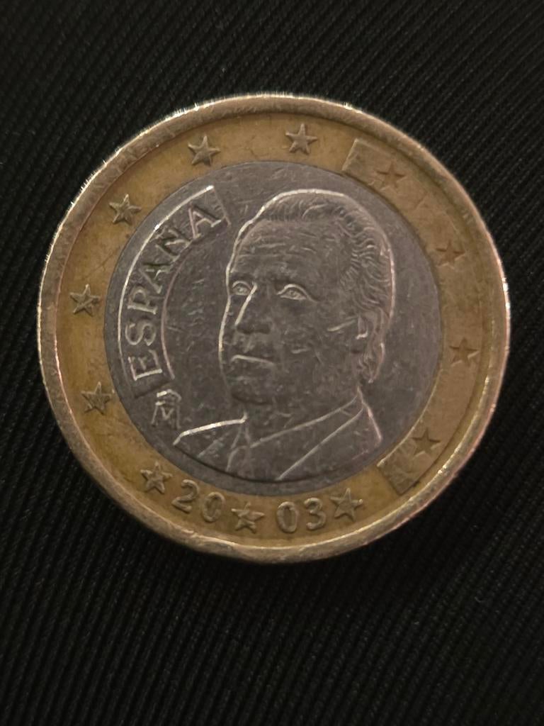Spaanse 1 euro munt Juan Carlos I - 2003, Postzegels en Munten, Munten | Europa | Euromunten, Ophalen of Verzenden, Spanje, 1 euro
