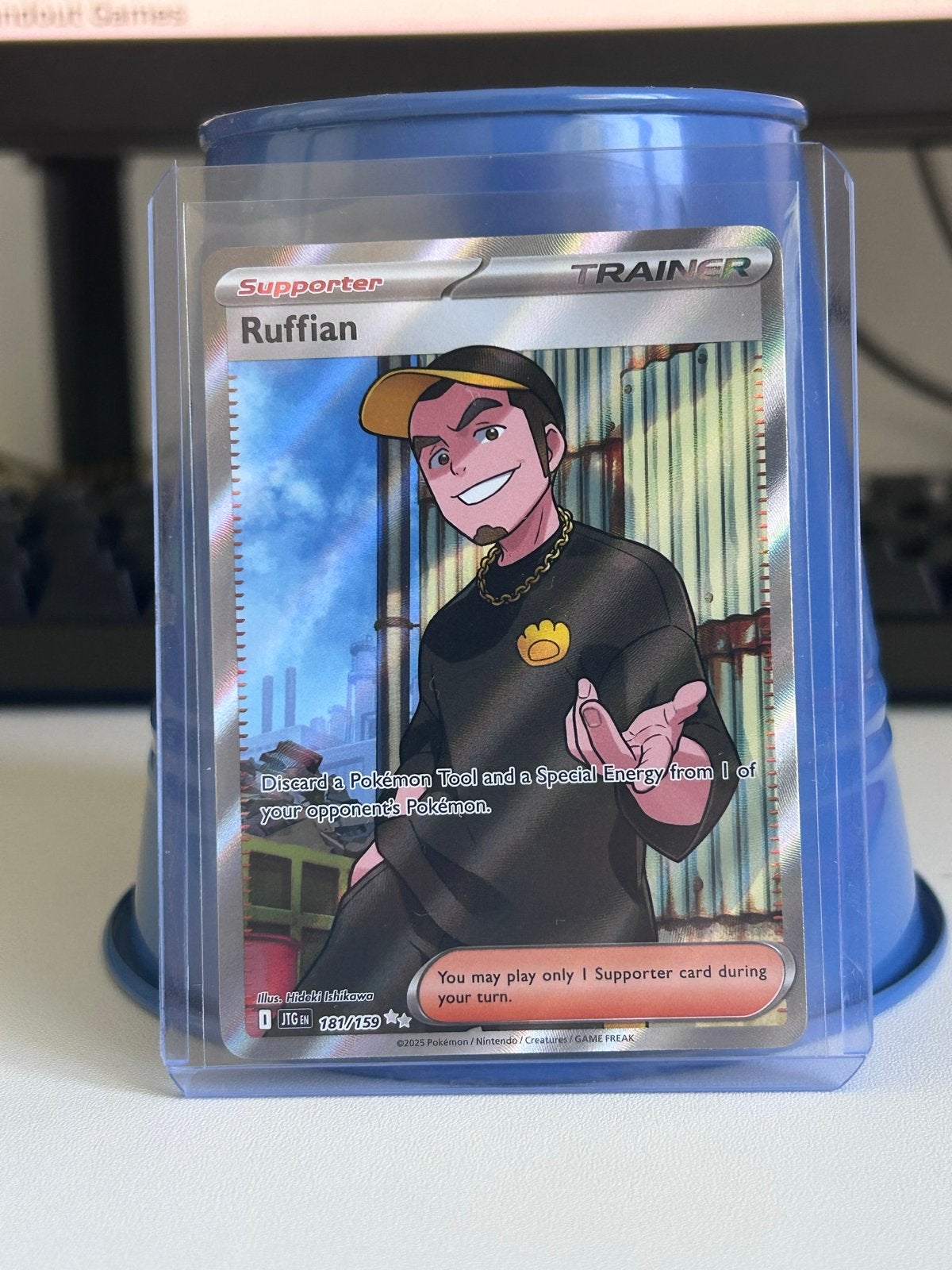 Ruffian Supporter Pokemon Trainer Kaart (181/159), Verzenden, Zo goed als nieuw, Losse kaart, Foil