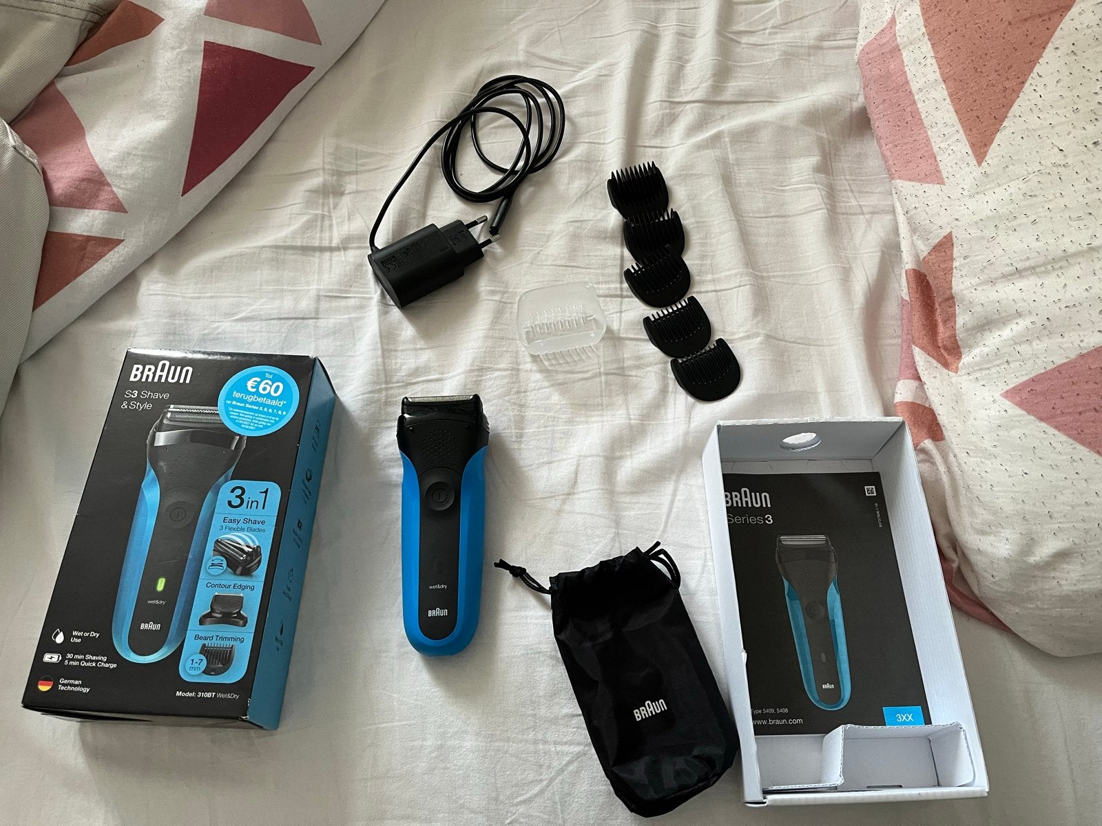 Braun Series 3 3-in-1 Scheerapparaat & Trimmer, Witgoed en Apparatuur, Ophalen, Zo goed als nieuw, Scheren en Epileren