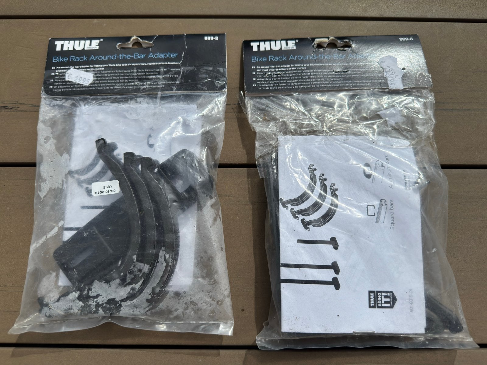 Thule Bike Around-the-Bar Adapter (2 stuks), Auto diversen, Fietsendragers, Ophalen, Nieuw, Fietsendrager-accessoire