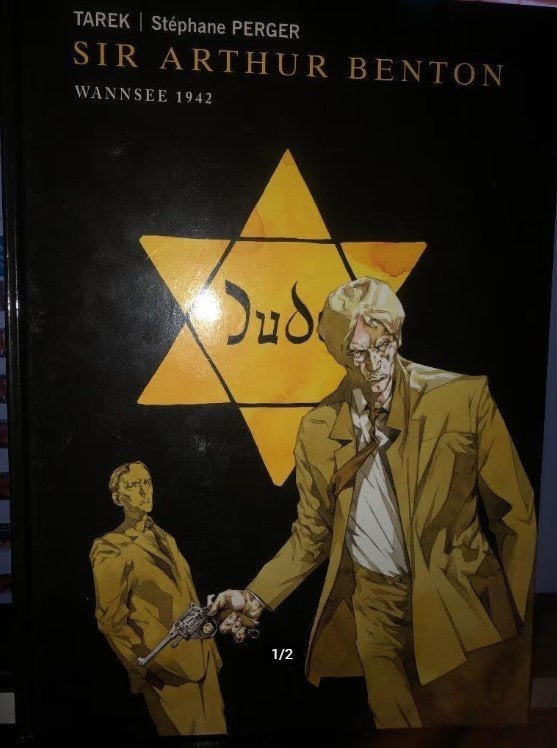 Wannsee 1942 Sir Arthur Benton hardcover k3 (slijt), Eén stripboek, Ophalen of Verzenden, Zo goed als nieuw