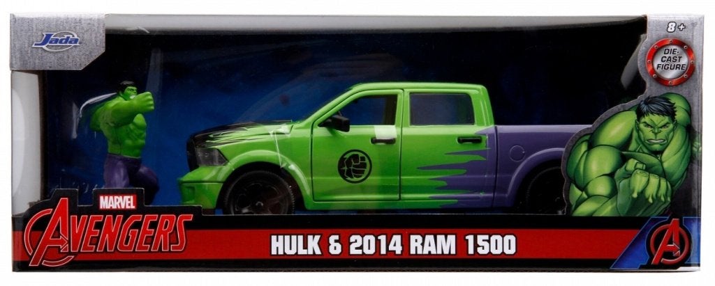 Jada Toys: Hulk & 2014 Dodge Ram 1500 1:24, Hobby en Vrije tijd, ., Nieuw, Ophalen of Verzenden, .