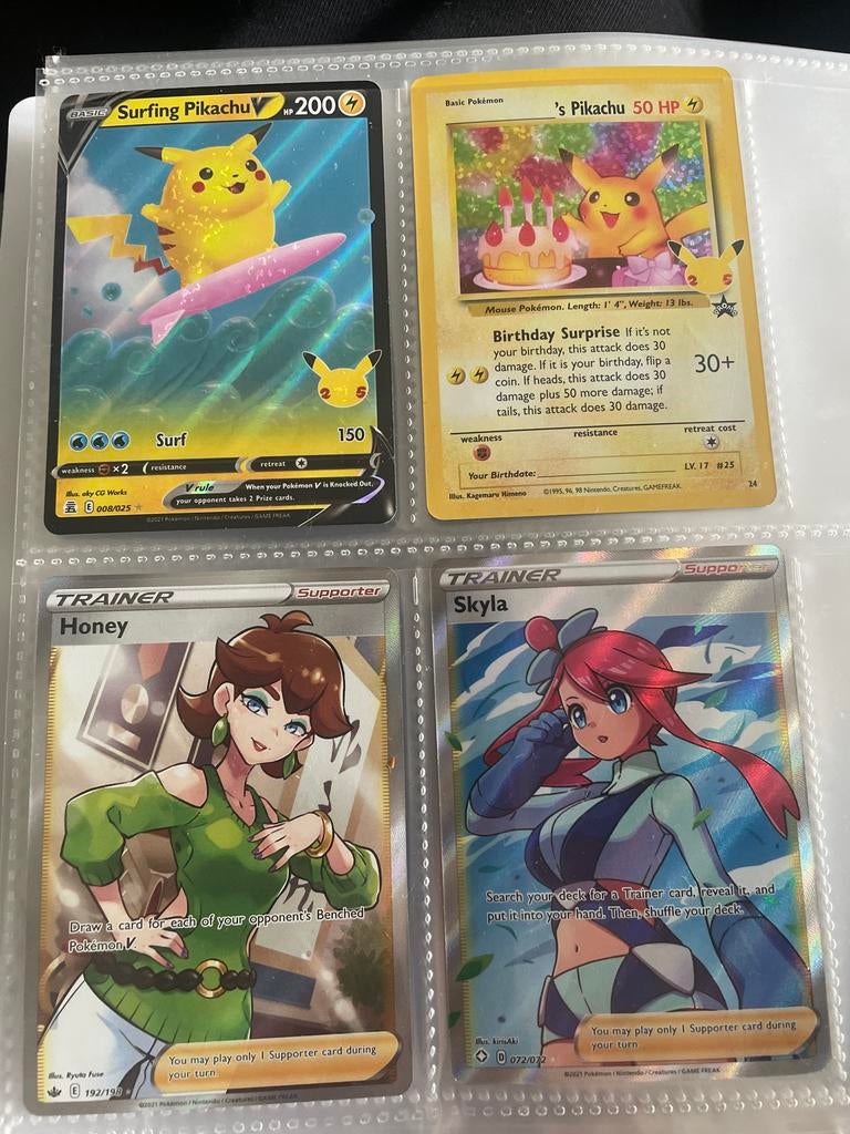 Pokemon kaarten, Ophalen of Verzenden, Zo goed als nieuw, Meerdere kaarten, Foil