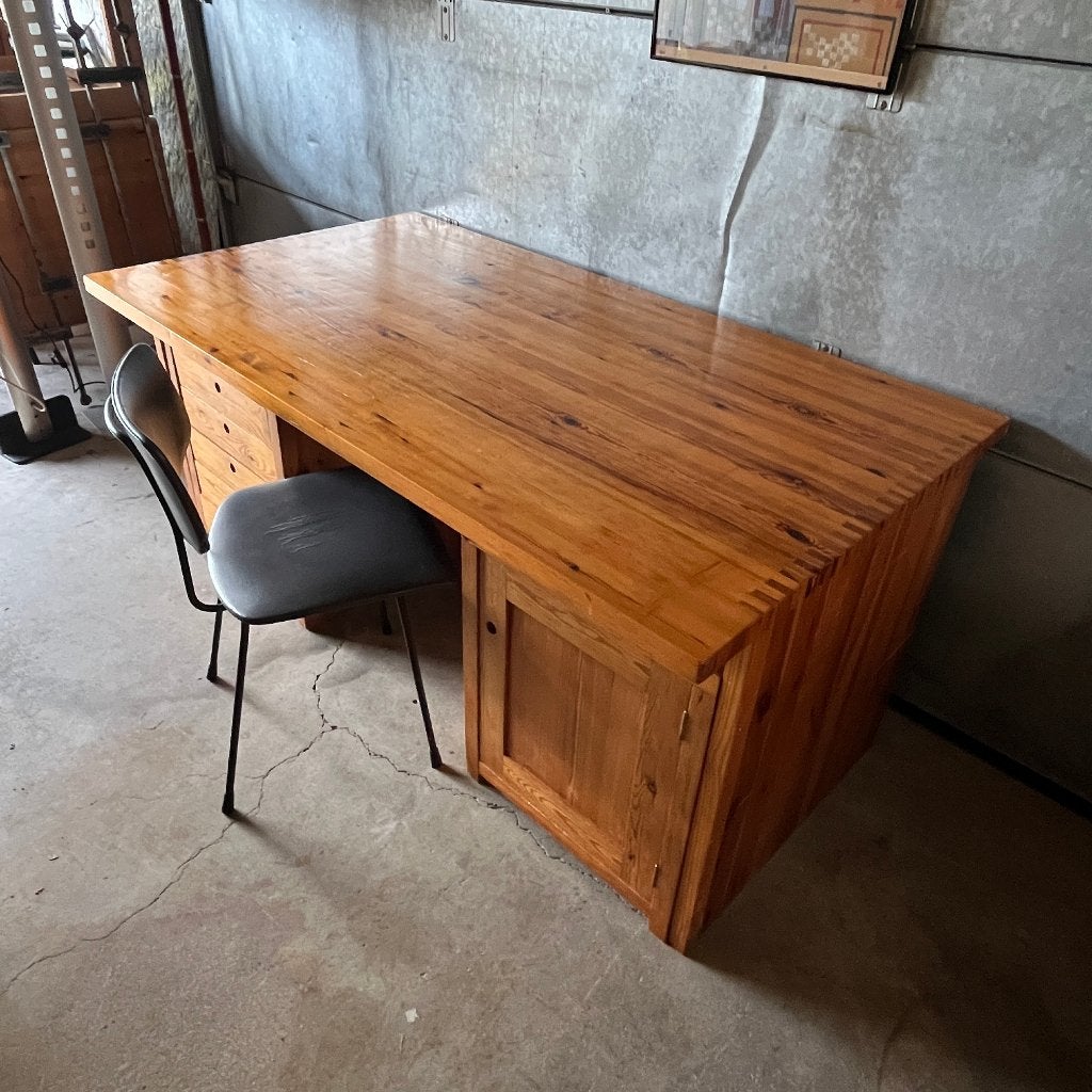 Ate van Apeldoorn bureau tafel Houtwerk Hattem jaren 70, Ophalen, Gebruikt, Houtwerk Hattem, Scandinavisch