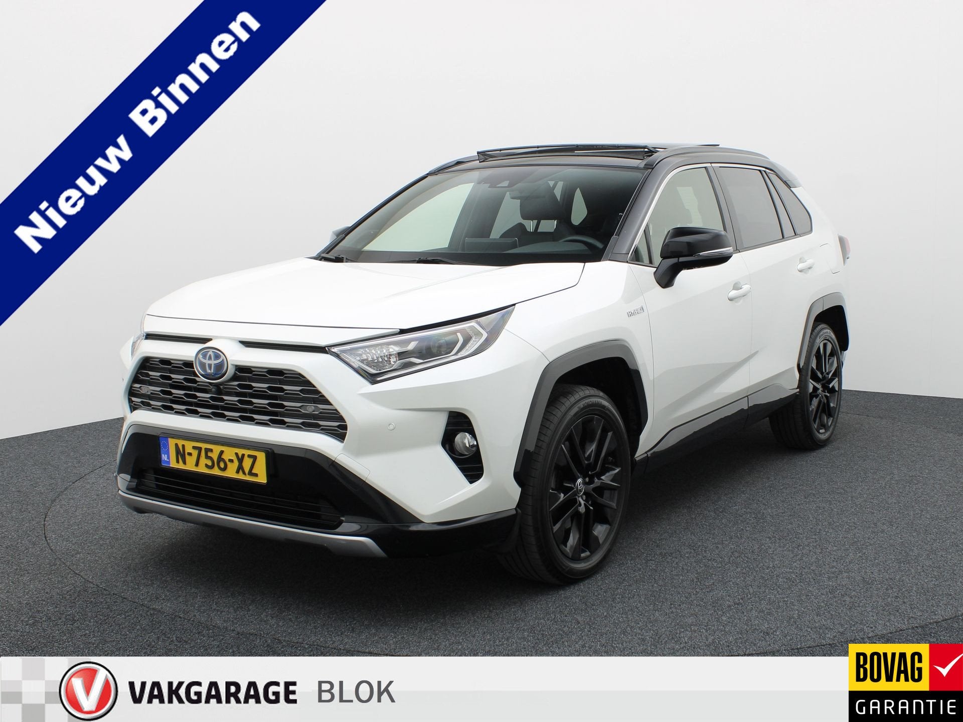 Toyota RAV4 2.5 Hybrid Bi-Tone | NL Auto | Panodak | Elek. S, Auto's, 12 maanden, Gebruikt, 4 cilinders, Overige brandstoffen
