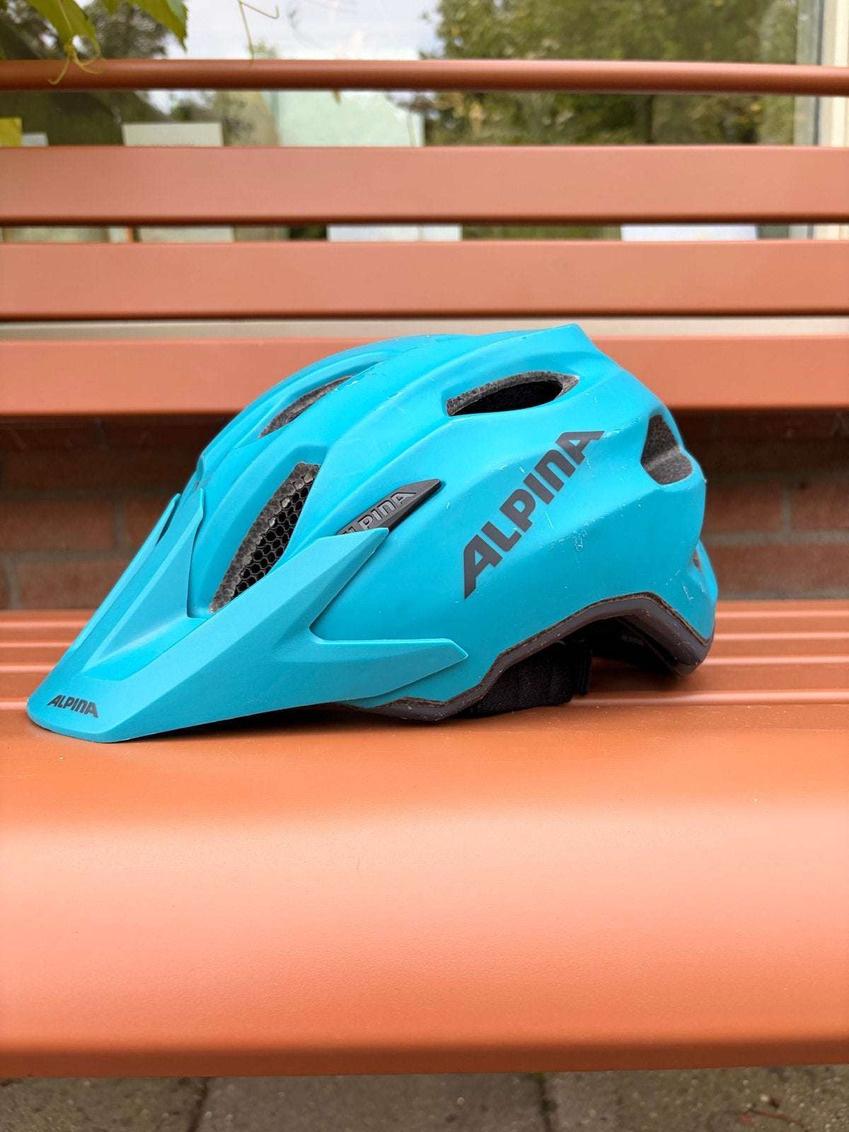 Alpina Carapax Jr. Fietshelm - Turquoise (51-56 CM), Ophalen of Verzenden, Gebruikt, Overige maten, Jongen of Meisje