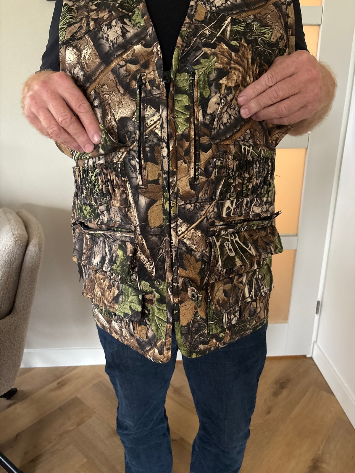 Deerhunter Jagersbodywarmer Maat L - Camouflage, Kleding | Heren, Bodywarmers, Gedragen, Maat 52/54 (L), Overige kleuren, Ophalen