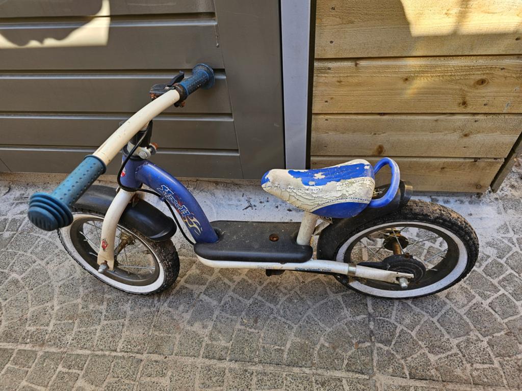 Loopfietsje peuter - achterband slap, Ophalen, Gebruikt, Minder dan 16 inch