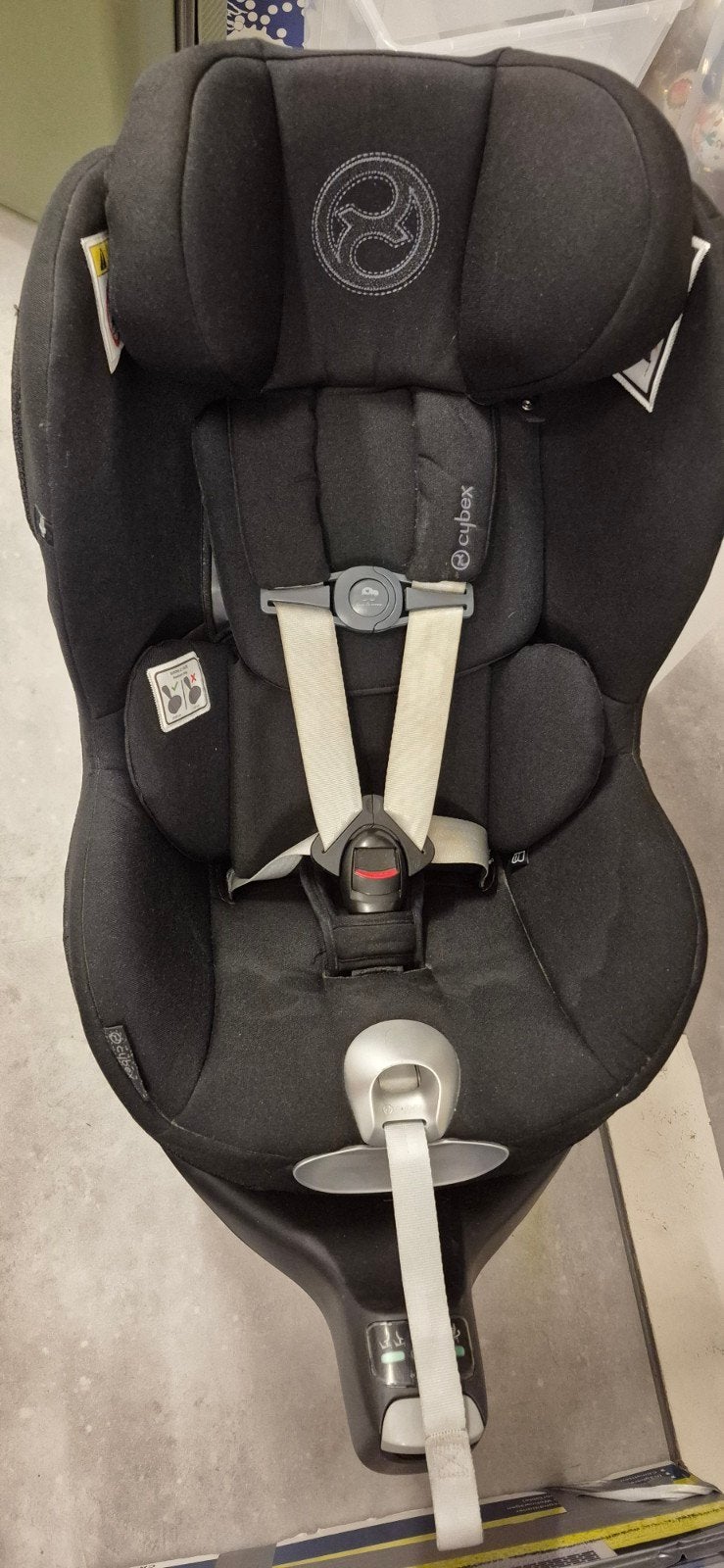 Cybex Sirona Z i-size autostoel met draaibare base en hoes, Verstelbare rugleuning, Gebruikt, 0 t/m 18 kg, Isofix