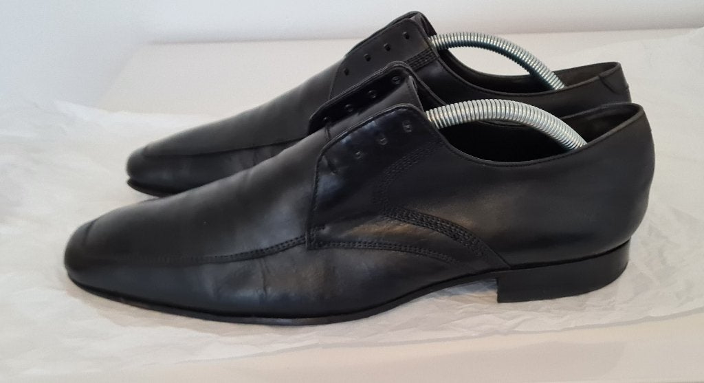 Van Lier veterschoenen leer, Zwart, Van Lier, Ophalen of Verzenden, Gedragen
