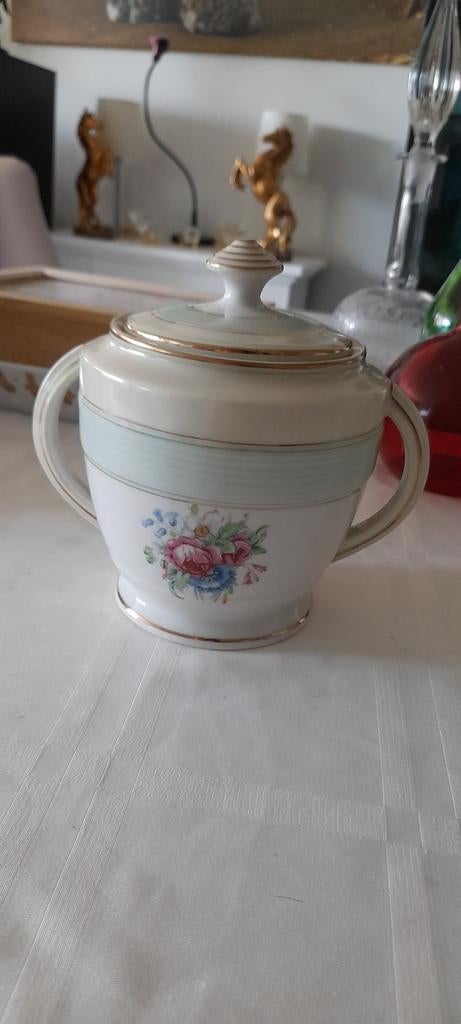 Vintage porseleinen melkkan en suikerpot, Ophalen of Verzenden