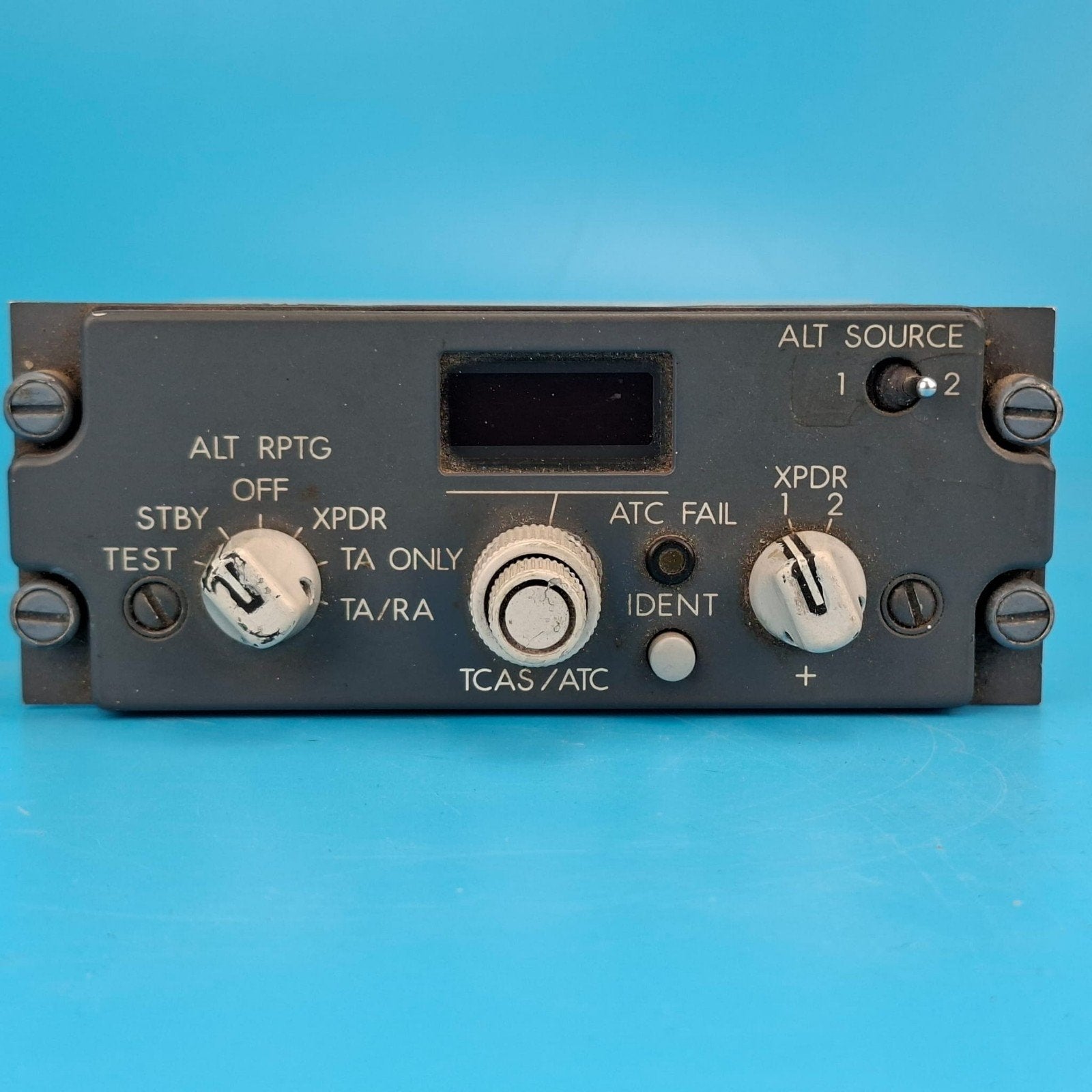TCAS/ATC paneel uit vliegtuig cockpit, Verzamelen, Luchtvaart en Vliegtuigspotten, Ophalen of Verzenden, Gebruikt, Overige typen