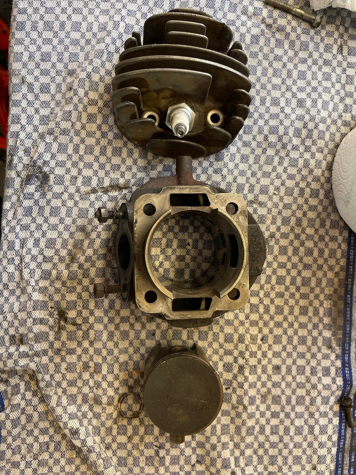 Cilinderkit 102 (55mm) polini kit Vespa PK50 -, Ophalen of Verzenden, Gebruikt, Cilinder, Vespa