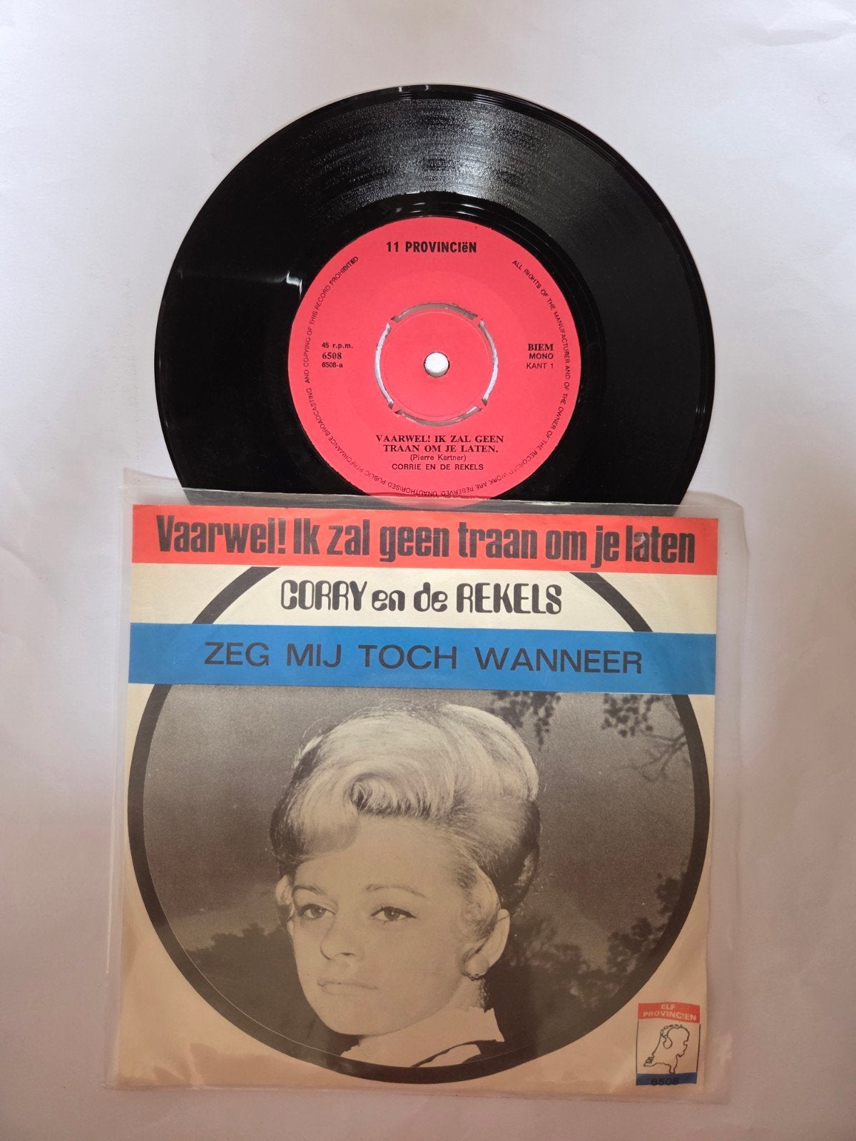 Corry en de Rekels - Vaarwel ! Ik zal geen traan om je laten, Cd's en Dvd's, Vinyl Singles, Ophalen of Verzenden, Gebruikt, Nederlandstalig
