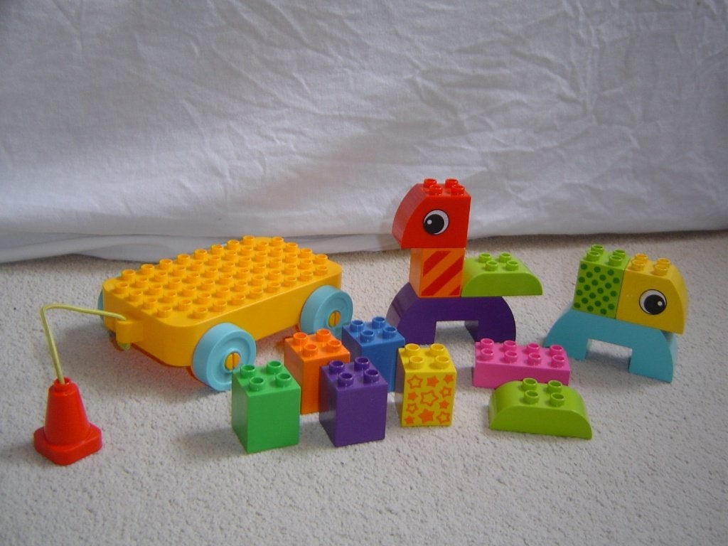 duplo set 10554 Peuter Bouwen en Rijden, Gebruikt, Ophalen of Verzenden, Duplo, Complete set