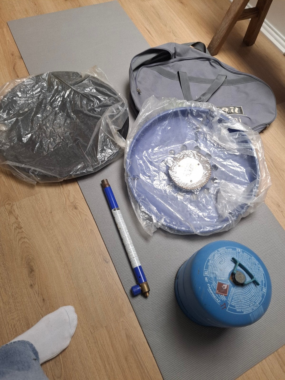 Cadac Skottelbraai met Campingaz gasfles en draagtas, Ophalen, Gebruikt