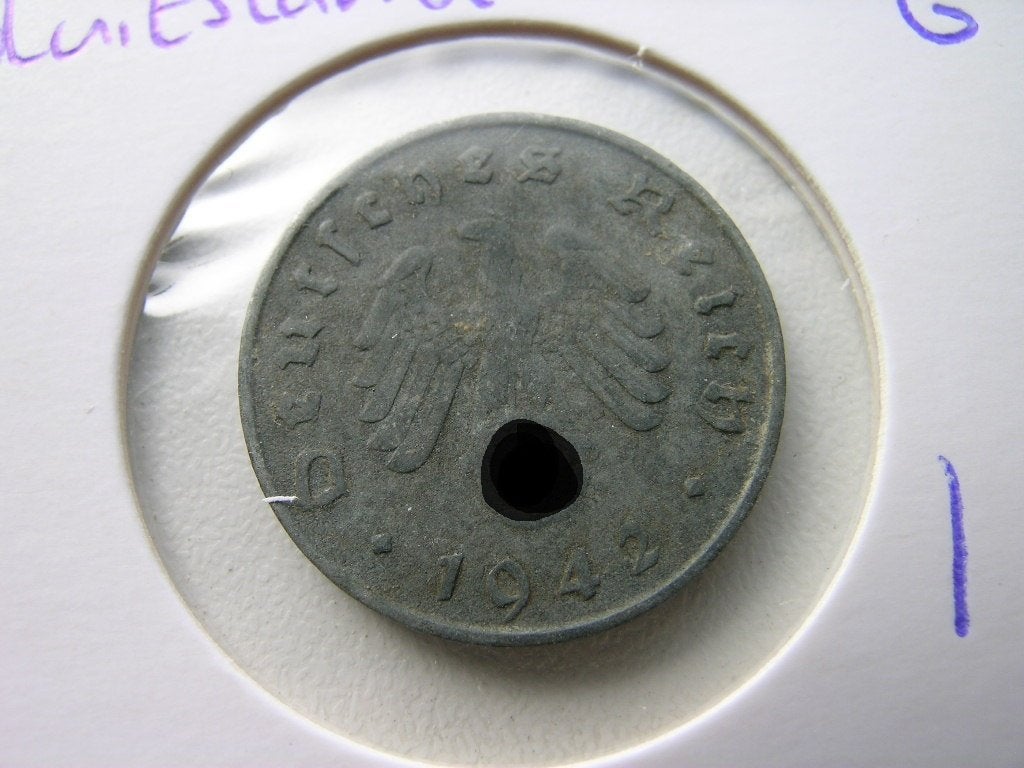10 Reichspfennig 1942 G Duitsland (nr 1), Ophalen of Verzenden, Duitsland, Losse munt