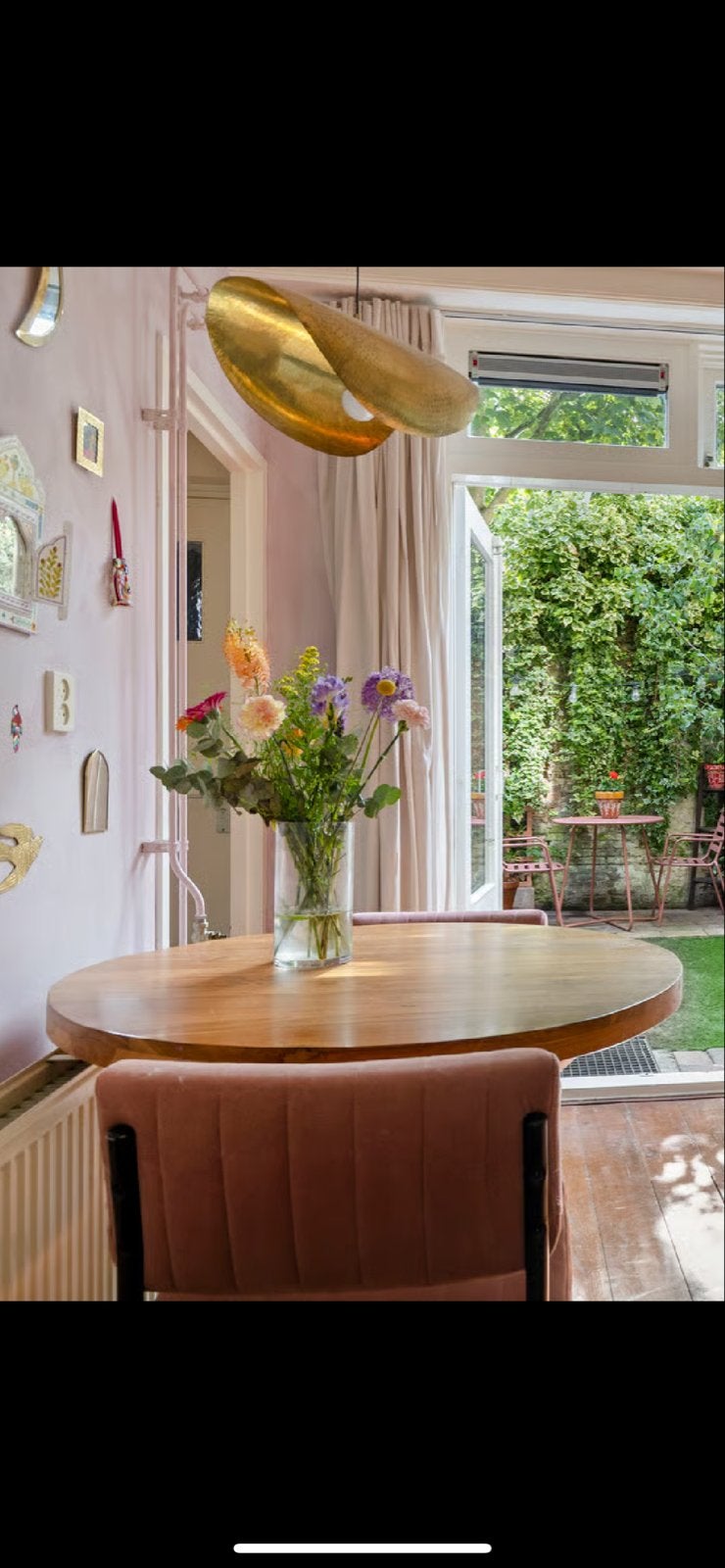 Ronde houten eettafel giga meubel 2-4 personen, Huis en Inrichting, Ophalen, Gebruikt, 100 tot 150 cm, Rond