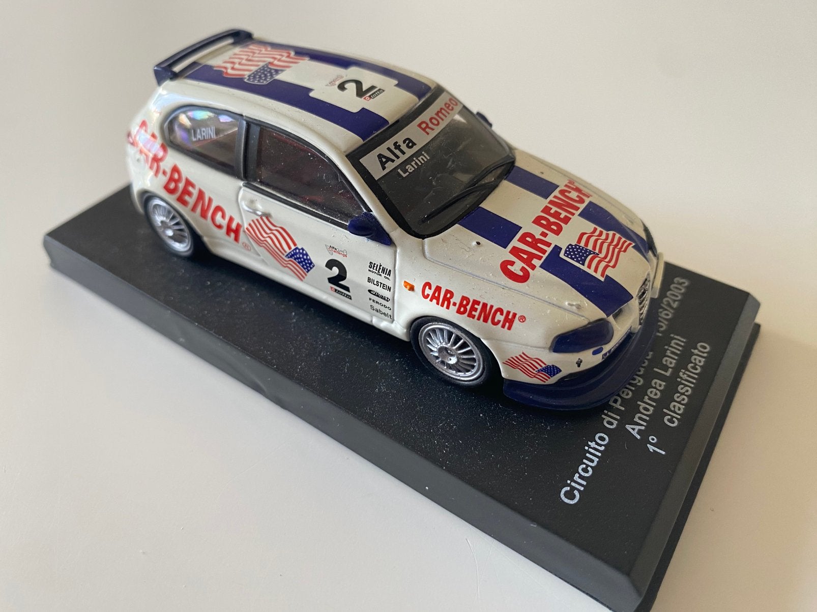 Alfa Romeo 147 Circuito di Pergusa 2003, Hobby en Vrije tijd, Modelauto's | 1:43, Verzenden, Zo goed als nieuw, Auto, Overige merken