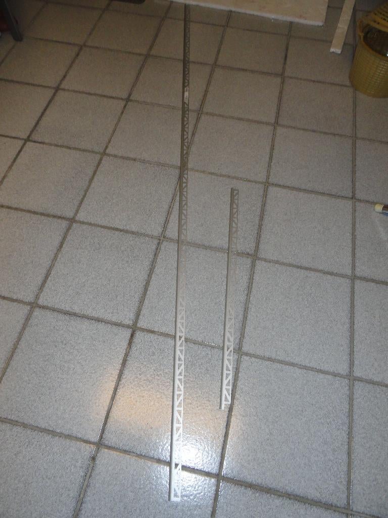 2 stuks Dural aluminium tegelprofiel kwartrond 8 mm - nieuw, Ophalen, Wandtegels, Nieuw, Minder dan 20 cm