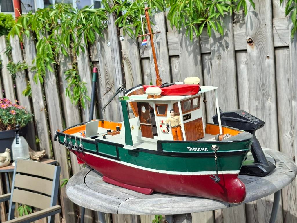 Sleepboot rc vaarklaar uniek handgemaakt, Ophalen of Verzenden
