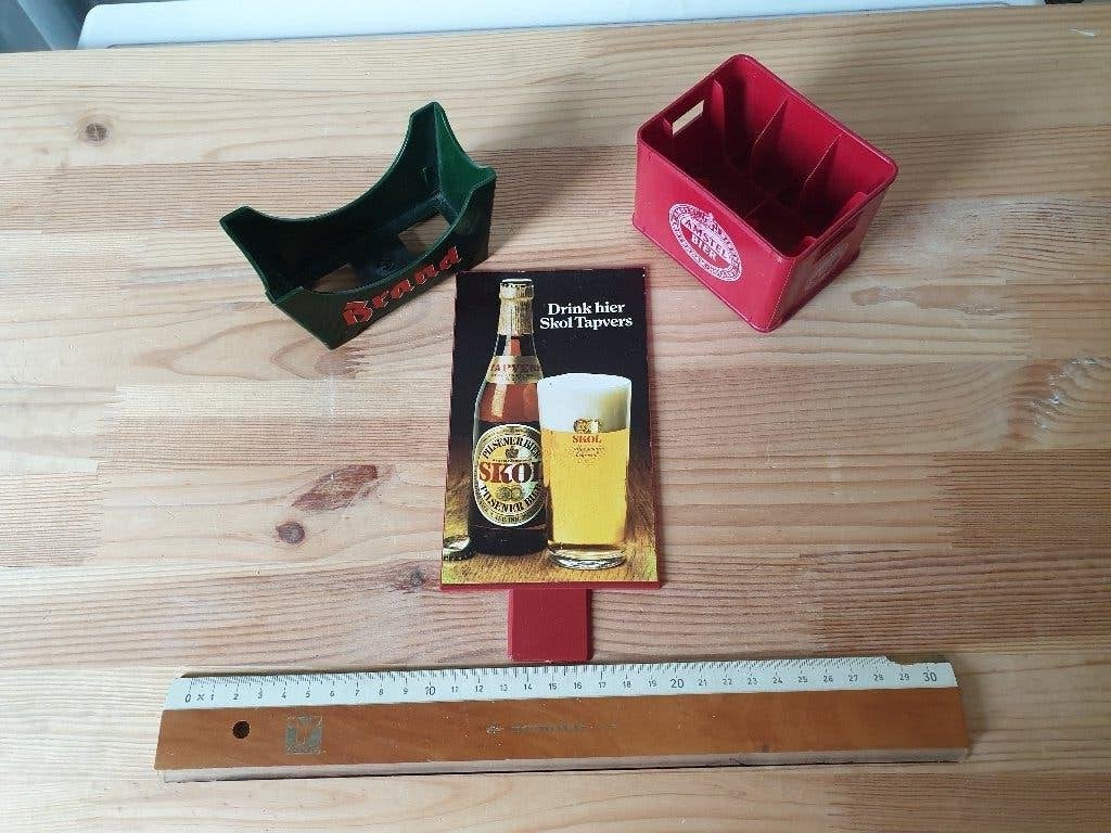 Set 3 stuks - Bier verzamelen - Amstel / Brand / Skol, Ophalen of Verzenden, Gebruikt, Overige typen, Overige merken