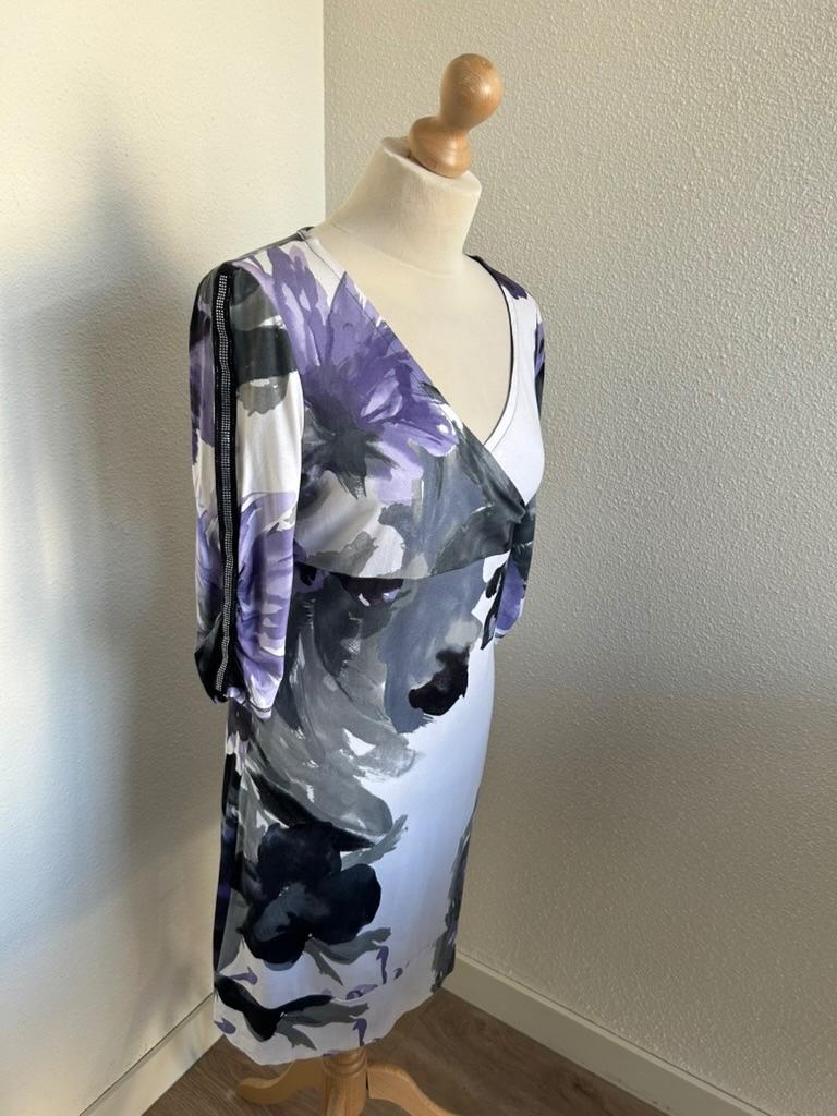AirField maat 40 bloemen paars classy jurkje 3123, Kleding | Dames, Jurken, Maat 38/40 (M), AirField, AirField, Paars