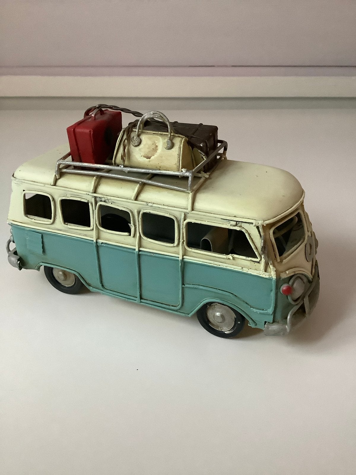 Vintage Volkswagen T1 Bus Model - Camper Van Decoratie, Overige merken, Gebruikt, Auto, 1:32 tot 1:50