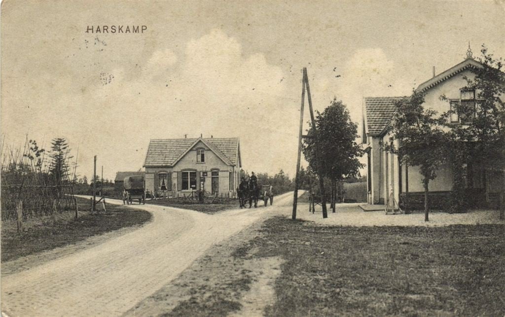 Harskamp - dorpsgezicht - 1910 gelopen, Verzenden, Voor 1920, Gelopen, Gelderland