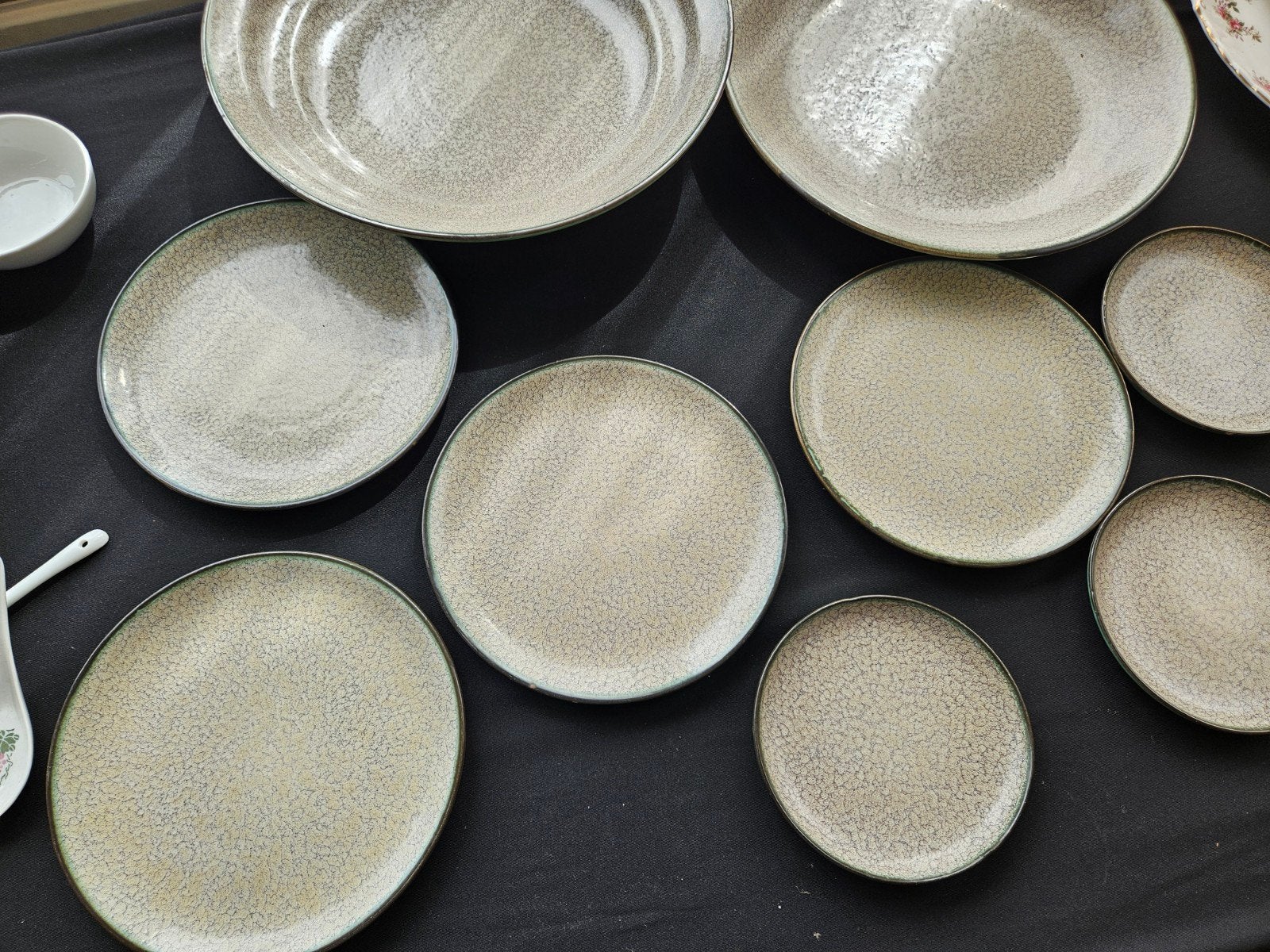 gebakstel plateelbakkerij Zuid Holland  serviesgoed, Ophalen, Glas, Overige stijlen, Schaal of Schalen