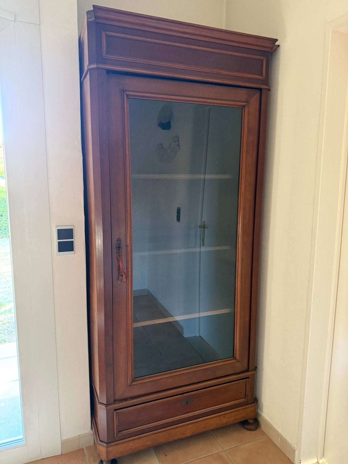 Antieke vitrinekast, Ophalen, Gebruikt, 25 tot 50 cm