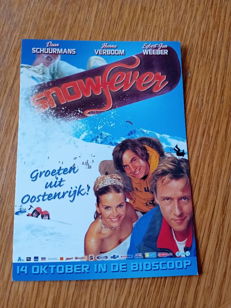 Snowfever kaart Daan Schuurmans,Hanna Verboom,E.J.Weeber, Ophalen of Verzenden, Voor 1920, Ongelopen, Sterren en Beroemdheden