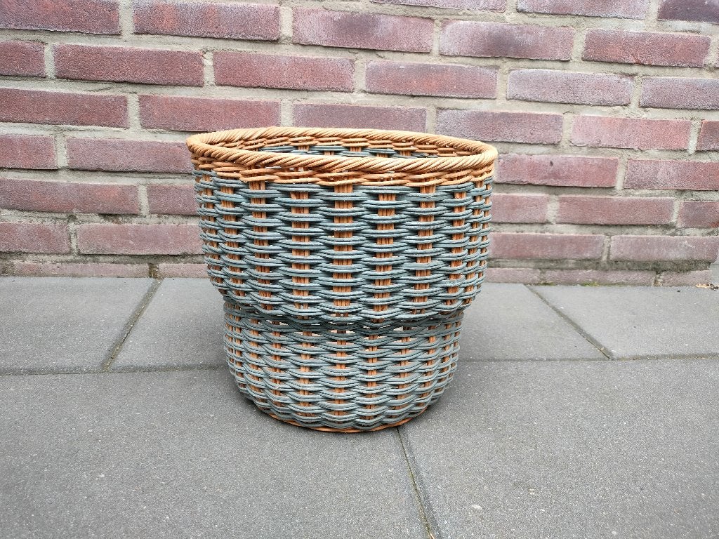 Sfeervolle rieten mand, Ophalen, Gebruikt, Gevlochten, Mand