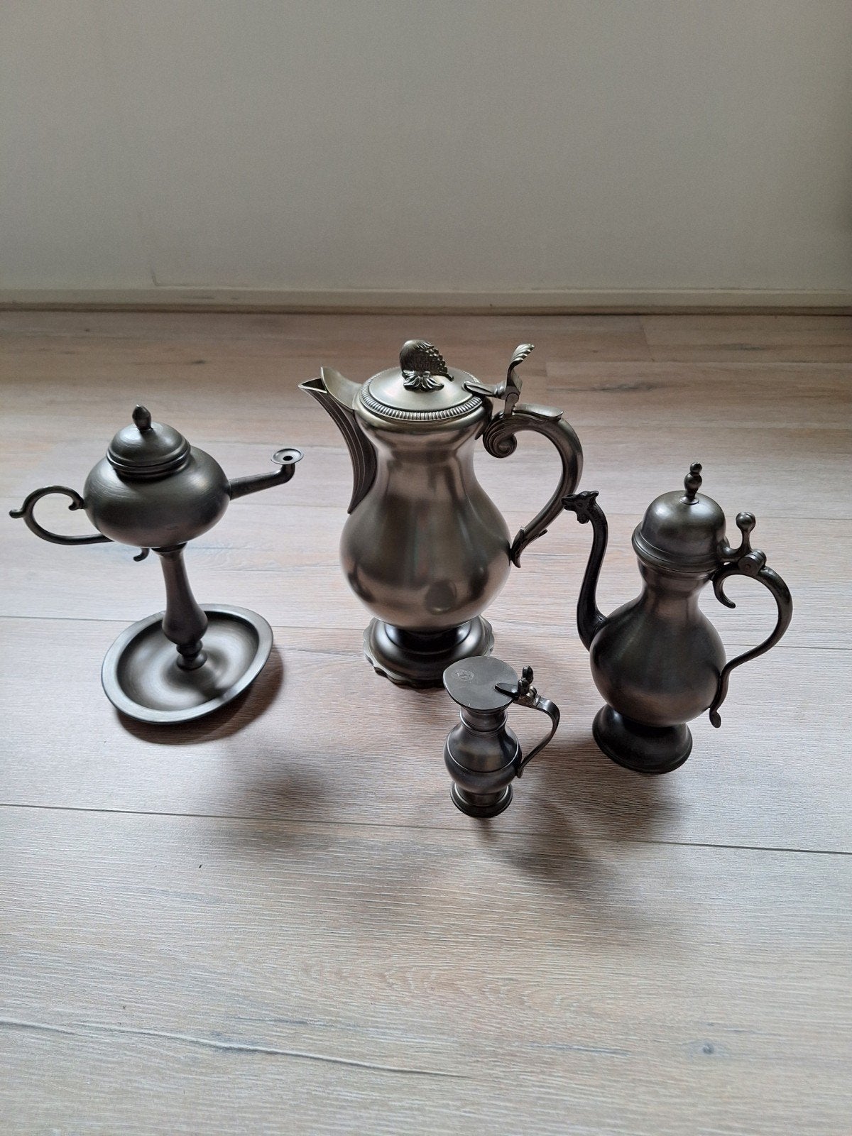 orginele tinnen kannen.  nieuwstaat., Antiek en Kunst, Antiek | Tin, Ophalen of Verzenden