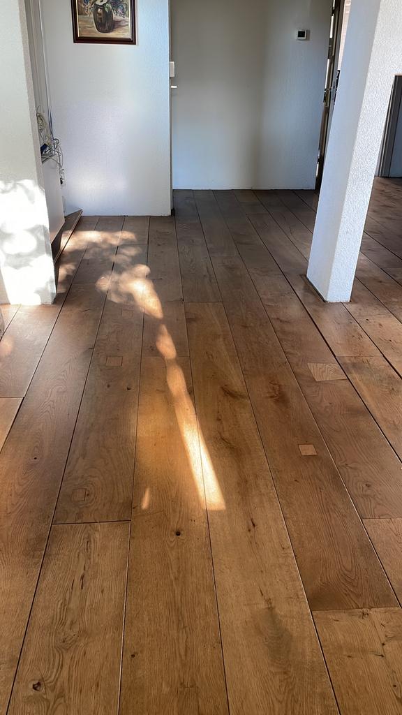 Massieve, gerookt eiken vloerplanken, kasteelvloer, Ophalen, Gebruikt, Vloerdelen of -planken, 10 m² of meer