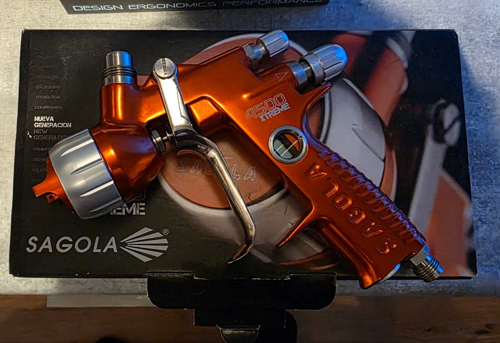 Sagola 4500 Xtreme Digital spuitpistool 1.30XL CLEAR, Ophalen of Verzenden, Nieuw, Verfspuit of Verfpomp