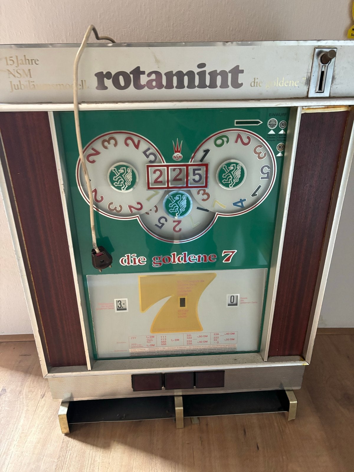 3 Vintage gokkasten, Overige munten, Ophalen, Gebruikt