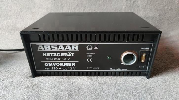 NIEUWSTAAT ABSAAR omvormer, transformator van 220V > 12V, Ophalen of Verzenden, Zo goed als nieuw