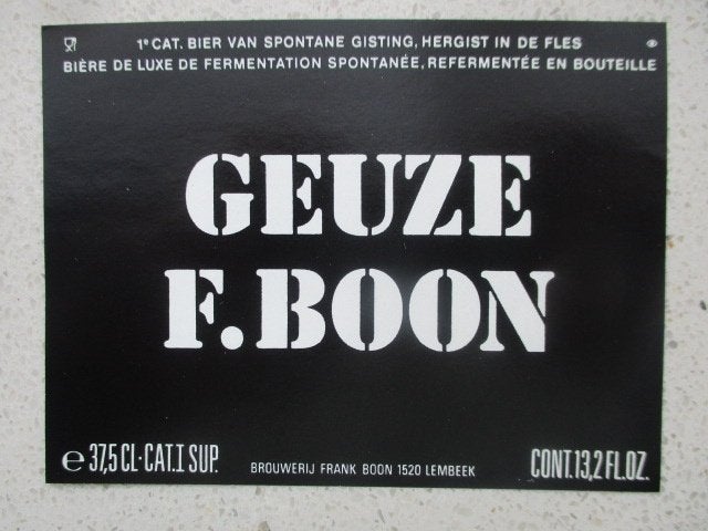 bieretiket Belgie 26-7 (8L) boon, Verzamelen, Biermerken, Ophalen of Verzenden, Nieuw, Overige typen, Overige merken