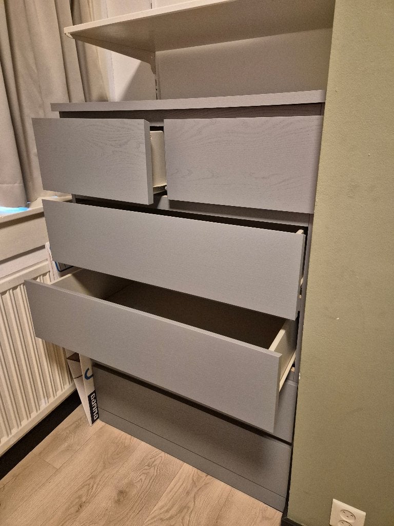 Malm ladenkast, Ophalen, Overige materialen, 5 laden of meer, 100 tot 150 cm