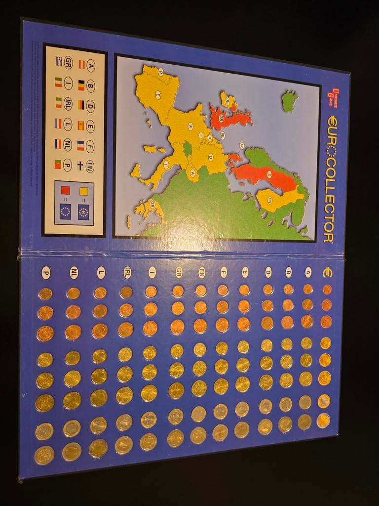 Map met munten....., Ophalen of Verzenden, Overige landen, Overige waardes