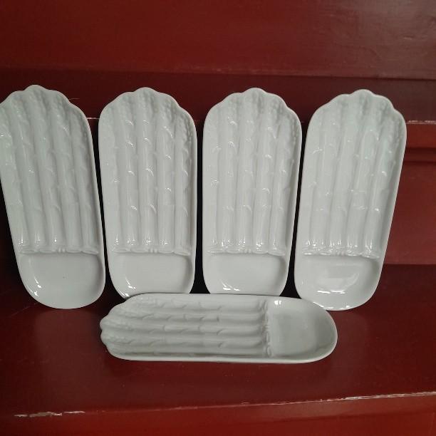 5 aspergeschaaltjes, Ophalen of Verzenden