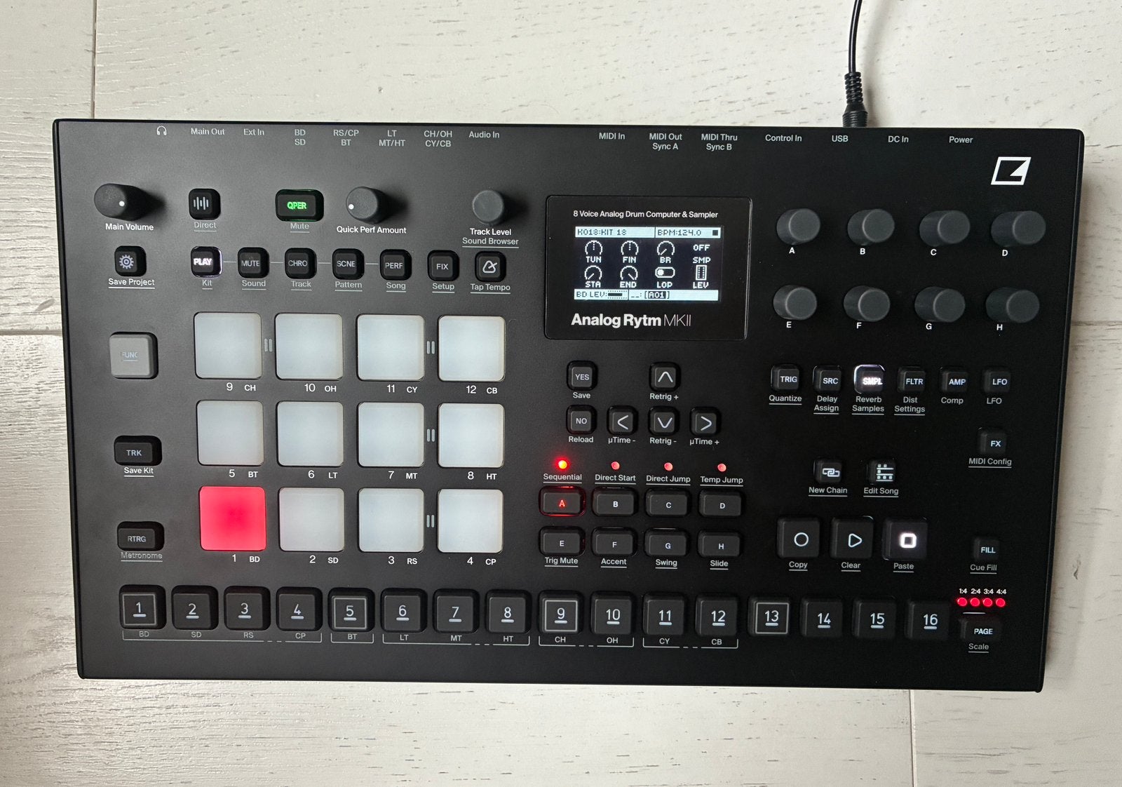 Elektron Analog Rytm MK II, Muziek en Instrumenten, Drumcomputers, Ophalen of Verzenden, Overige merken